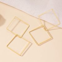 1 Pair Exaggerated Punk Solid Color Plating Alloy Gold Plated Drop Earrings main image 3