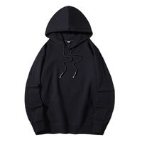 Frau Männer Kapuzenpullover Lange Ärmel Unisex-hoodies Tasche Lässig Einfacher Stil Einfarbig main image 5