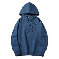 Femmes Hommes Sweat À Capuche Manche Longue Sweats À Capuche Unisexe Poche Décontractée Style Simple Couleur Unie main image 4