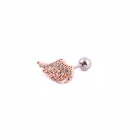 1 Piece Casual Snake Inlay Stainless Steel Copper Artificial Gemstones Ear Studs sku image 25