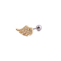 1 Piece Casual Snake Inlay Stainless Steel Copper Artificial Gemstones Ear Studs sku image 26