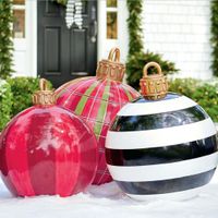 Christmas Vintage Style Stripe Pvc Indoor Outdoor Balloons main image 1