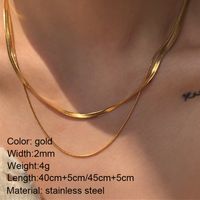 Basic Letter Stainless Steel Copper Zircon Pendant Necklace In Bulk sku image 27