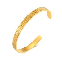 French Style Simple Style Irregular Stainless Steel No Inlay Bangle In Bulk sku image 1