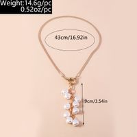 Elegant Solid Color Artificial Pearl Zinc Alloy Women's Pendant Necklace main image 8