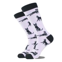 Men's Casual Animal Vegetable Notes Cotton Ankle Socks A Pair sku image 36