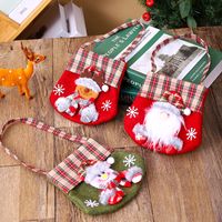 Christmas Cute Santa Claus Snowman Elk Cloth Party Festival Gift Bags main image 3