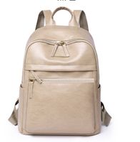 Solid Color Travel Shopping Women's Backpack sku image 4