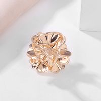 Sweet Simple Style Floral Stainless Steel Plating Inlay Pearl Women's Scarf Ring 1 Piece main image 5
