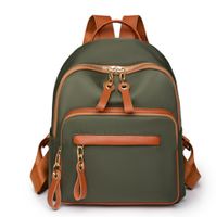 Waterproof Solid Color Casual Shopping Women's Backpack sku image 3