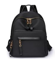 Waterproof Solid Color Casual Shopping Women's Backpack sku image 1