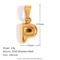 1 Piece Stainless Steel 18K Gold Plated Polished Pendant sku image 52