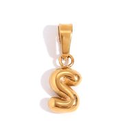 1 Piece Stainless Steel 18K Gold Plated Polished Pendant sku image 43