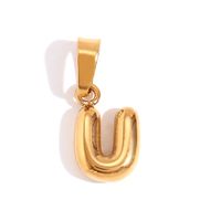 1 Piece Stainless Steel 18K Gold Plated Polished Pendant sku image 44