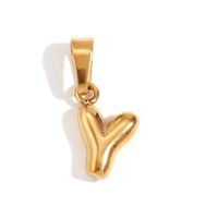 1 Piece Stainless Steel 18K Gold Plated Polished Pendant sku image 47