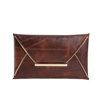 Women's Pu Leather Solid Color Vintage Style Square Flip Cover Clutch Bag sku image 1