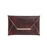 Women's Pu Leather Solid Color Vintage Style Square Flip Cover Clutch Bag sku image 2