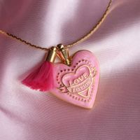 Casual Simple Style Heart Shape Copper 18k Gold Plated Pendant Necklace In Bulk main image 5