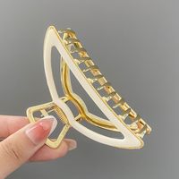 Women's Vintage Style Solid Color Alloy Hair Claws main image 7
