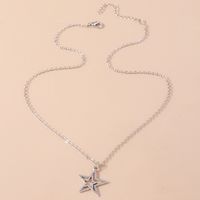 Simple Style Star Alloy Plating Silver Plated Women's Pendant Necklace main image 4