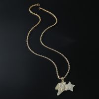 Hip-hop Number Star Alloy Inlay Rhinestones Men's Pendant Necklace main image 5