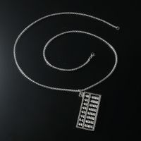 Hip-hop Geometric Alloy Plating Silver Plated Men's Pendant Necklace main image 5
