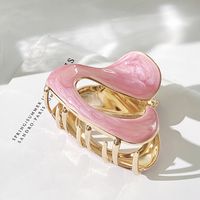 Women's Simple Style Heart Shape Alloy Plating Hair Claws main image 5