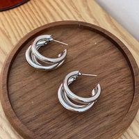 1 Pair Casual Vintage Style Geometric 304 Stainless Steel 18K Gold Plated Earrings main image 2