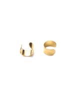1 Piece Hip-hop Simple Style C Shape Plating Metal Stainless Steel 18k Gold Plated Ear Cuffs main image 7