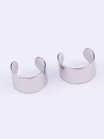 1 Piece Hip-hop Simple Style C Shape Plating Metal Stainless Steel 18k Gold Plated Ear Cuffs main image 4