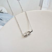 Lady Solid Color Stainless Steel Plating 18k Gold Plated Necklace main image 3