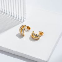 1 Pair French Style Simple Style Korean Style Unicorn Eye Wings Inlay Copper Zircon Earrings sku image 4