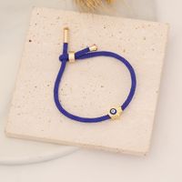 Retro Eye Stainless Steel Artificial Crystal Natural Stone 18K Gold Plated Bracelets In Bulk main image 3