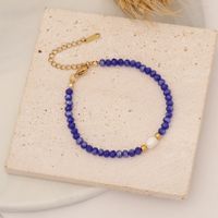Retro Eye Stainless Steel Artificial Crystal Natural Stone 18K Gold Plated Bracelets In Bulk main image 4