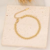Retro Eye Stainless Steel Artificial Crystal Natural Stone 18K Gold Plated Bracelets In Bulk sku image 1