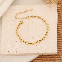 Lady Simple Style Commute Heart Shape Stainless Steel 18K Gold Plated Bracelets In Bulk main image 8