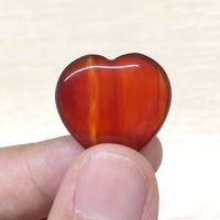 1 Piece Natural Stone Marble Stripe Heart Shape sku image 11