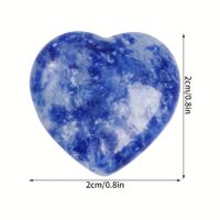 1 Piece Natural Stone Marble Stripe Heart Shape sku image 16