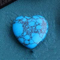 1 Piece Natural Stone Marble Stripe Heart Shape sku image 17