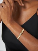 Modern Style Commute Cool Style Solid Color Copper Plating 18k Gold Plated Cuff Bracelets main image 3