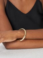 Modern Style Commute Cool Style Solid Color Copper Plating 18k Gold Plated Cuff Bracelets main image 2