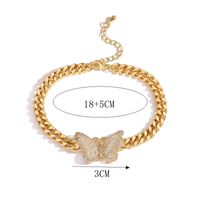Luxurious Shiny Star Butterfly Copper Plating Inlay Zircon 18k Gold Plated Bracelets main image 7