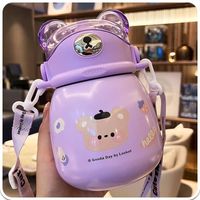 Cute Bear Stainless Steel Thermos Cup sku image 4