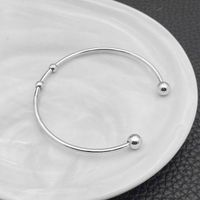 Wholesale Elegant Lady Solid Color Stainless Steel Plating 18k Gold Plated Bangle main image 1