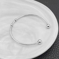 Wholesale Elegant Lady Solid Color Stainless Steel Plating 18k Gold Plated Bangle main image 2