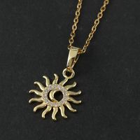 Basic Simple Style Classic Style Letter Fruit Snowflake Alloy Inlay Zircon Women's Pendant Necklace main image 5