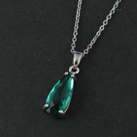 Casual Water Droplets Natural Stone Unisex Pendant Necklace main image 3