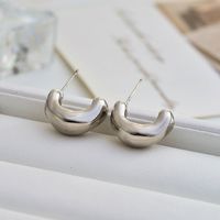 Wholesale Jewelry Simple Style Geometric Copper Alloy Plating Ear Studs sku image 2