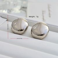 Wholesale Jewelry Simple Style Geometric Copper Alloy Plating Ear Studs main image 5