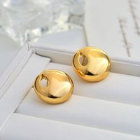 Wholesale Jewelry Simple Style Geometric Copper Alloy Plating Ear Studs main image 4